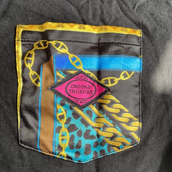 Crooks & Castle  black shirt with satin material - Picture 3 of 6